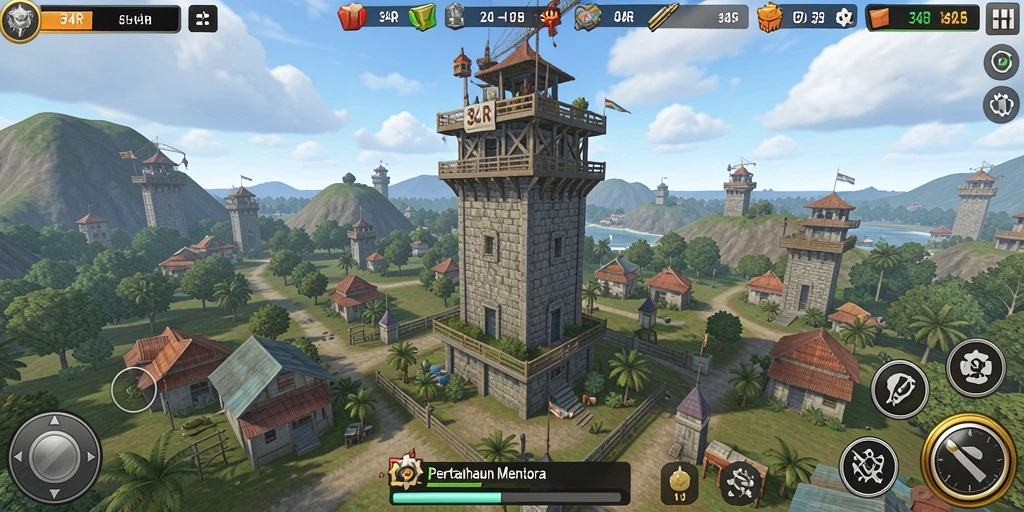 Tampilan gameplay yang menegangkan di 34R.