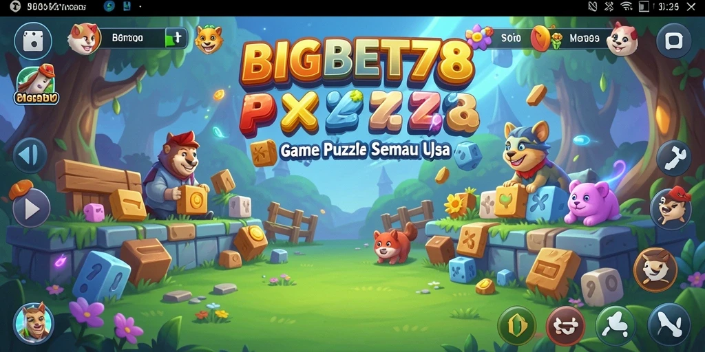 Tampilan menarik dari gameplay puzzle BIGBET78 yang seru.