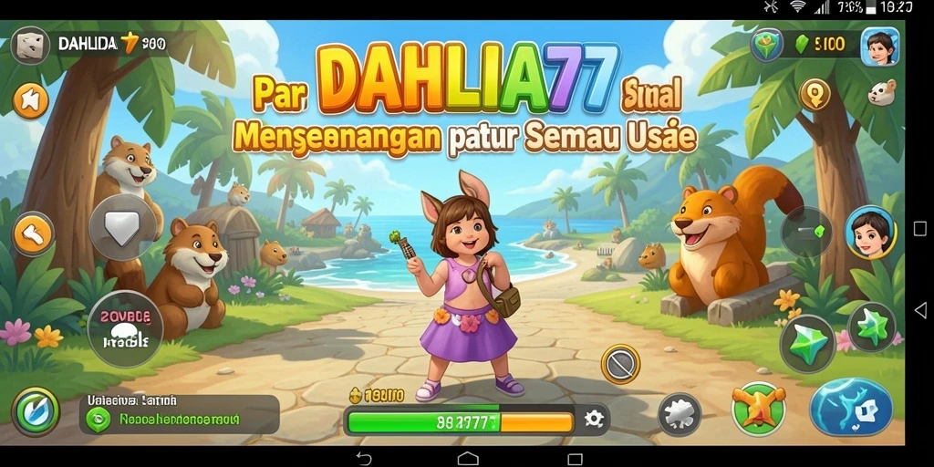 Tangkapan layar DAHLIA77 menunjukkan gameplay santai yang mengasyikkan.
