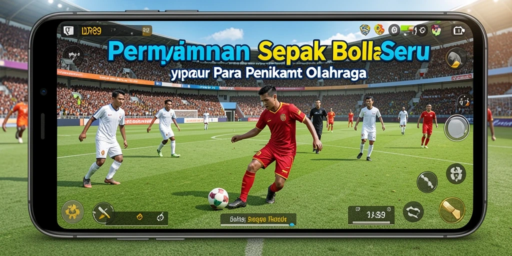 Tampilan gameplay menarik dari IDR89 dengan aksi sepak bola yang mendebarkan.