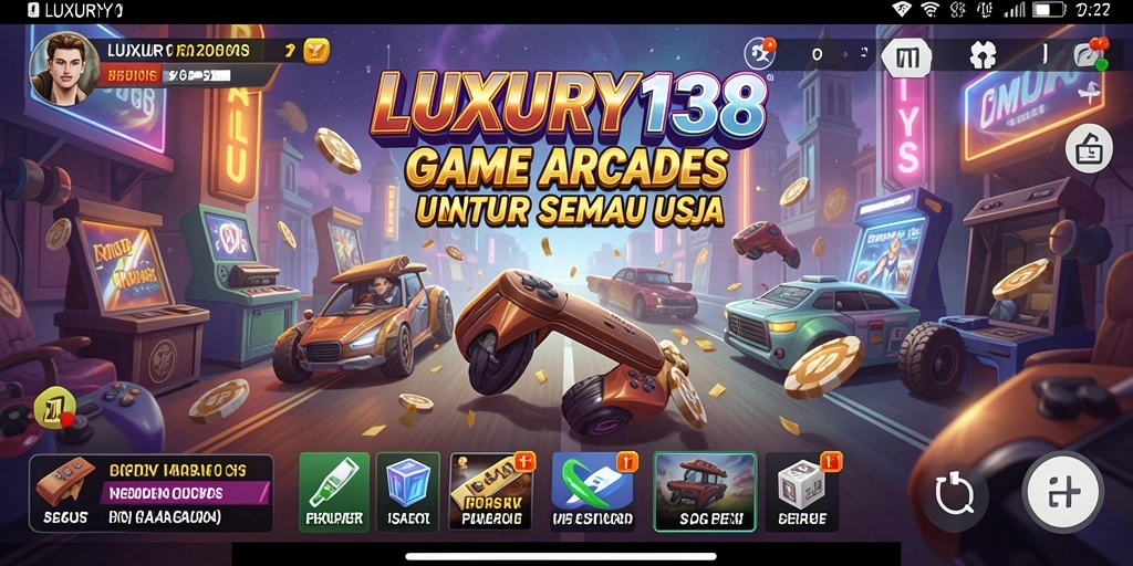 Tampilan gameplay LUXURY138 yang penuh warna dan seru.