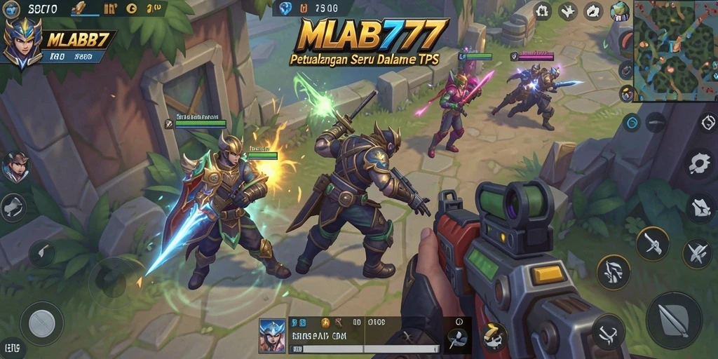 Screenshot gameplay MLBB777 yang menampilkan aksi seru di TPS.