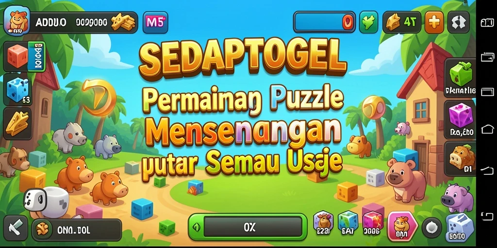 Gameplay SEDAPTOGEL yang menantang dan penuh warna.